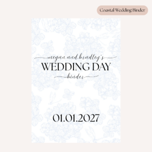 Coastal Wedding Binder Template