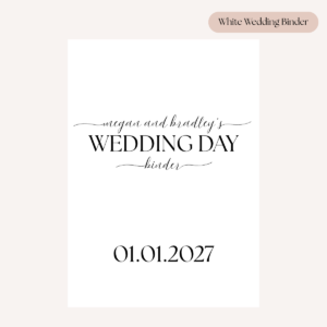 The Wedding Day Binder | Editable Canva Wedding Organizer